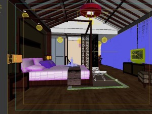 chinese retro bedroom 1801 Modello 3D