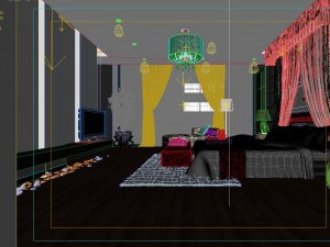 chinese retro bedroom 1802 Modelo 3D
