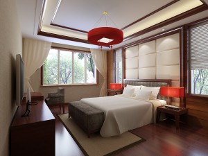 chinese style retro bedroom 1803 3D Модель