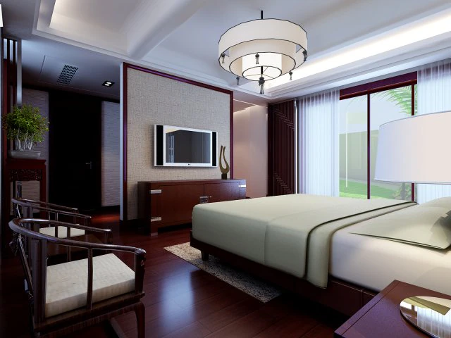 chinese style retro bedroom 1805 3D Model .c4d .max .obj .3ds .fbx .stl .blend 
