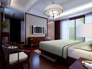 chinese style retro bedroom 1805 3D मॉडल