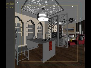 chinese style retro bedroom 1806 3D Model