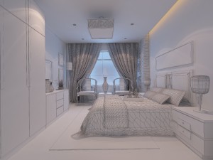 chinese style retro bedroom 1807 Modelo 3D