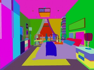 chinese style retro bedroom 1807 Modelo 3D