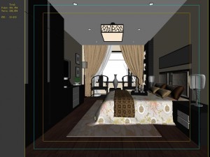 chinese style retro bedroom 1807 Modelo 3D