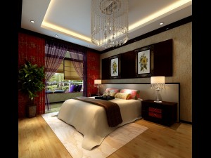 chinese style retro bedroom 1808 3D Model
