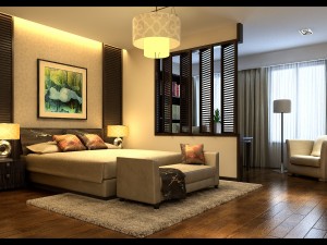 chinese style retro bedroom 1811 3D 모델