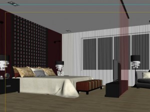 chinese style retro bedroom 1812 3D 模型