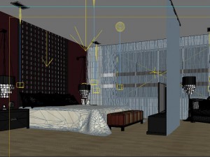 chinese style retro bedroom 1812 3D 模型