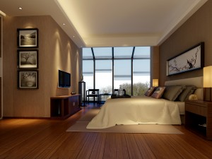 chinese style retro bedroom 1813 3D Model