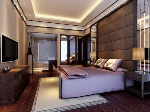 Спальня в китайском стиле в стиле ретро 1815 года 3D Модель