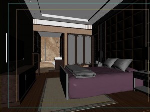 chinese style retro bedroom 1815 3Dモデル