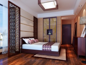chinese style retro bedroom 1817 3D Model