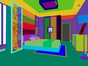 chinese style retro bedroom 1817 3D 模型