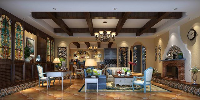 stylish avant-garde living room design 38 Modelo 3D .c4d .max .obj .3ds .fbx .stl .blend 