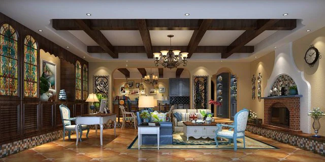 stylish avant-garde living room design 38 3D Model .c4d .max .obj .3ds .fbx .stl .blend 