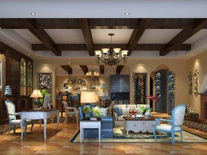 Stilvolles Avantgarde-Wohnzimmerdesign 38 3D Modell