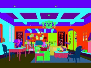stylish avant-garde living room design 38 Modelo 3D