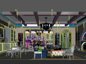 stylish avant-garde living room design 38 3D Model