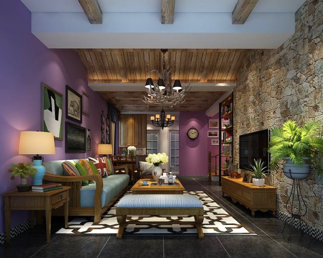 stylish avant-garde living room design 39 Modello 3D .c4d .max .obj .3ds .fbx .stl .blend 