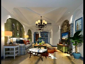 stylish avant-garde living room design 40 3D Model