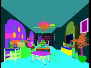 stylish avant-garde living room design 40 3D Модель