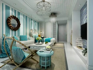 stylish avant-garde living room design 41 3D Model