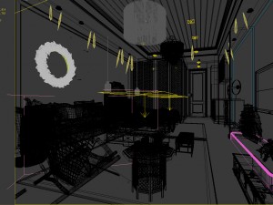 stylish avant-garde living room design 41 Modelo 3D