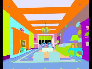 stylish avant-garde living room design 42 3Dモデル