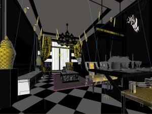 stylish avant-garde living room design 45 Modelo 3D
