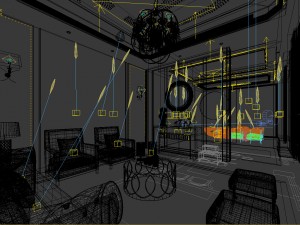 stylish avant-garde living room design 46 3D Model