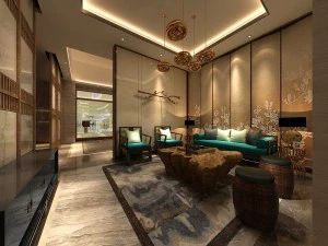 stylish avant-garde living room design 47 3D Model