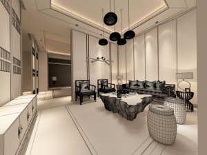 stylish avant-garde living room design 47 Modelo 3D