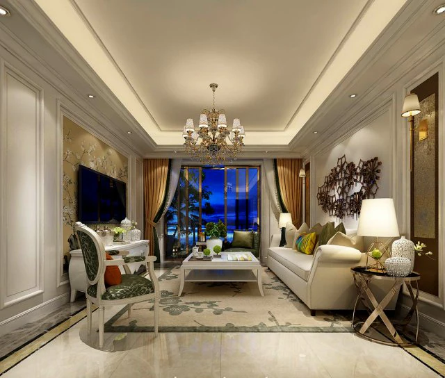 stylish avant-garde living room design 48 3D Model .c4d .max .obj .3ds .fbx .stl .blend 