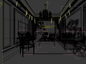 stylish avant-garde living room design 48 Modello 3D