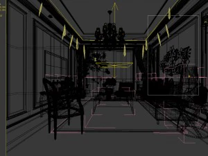 stylish avant-garde living room design 48 3D Model