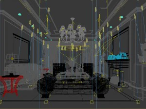 stylish avant-garde living room design 49 3D Model