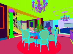 stylish avant-garde living room design 50 3D मॉडल