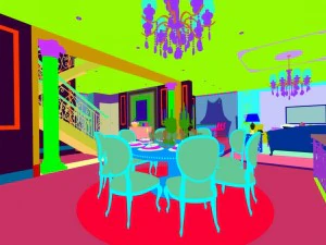 stylish avant-garde living room design 50 3D Model