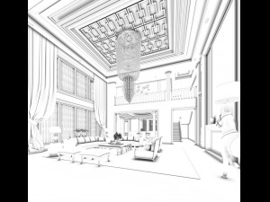 stylish avant-garde living room design 51 Modèle 3D