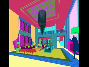 stylish avant-garde living room design 51 Modèle 3D