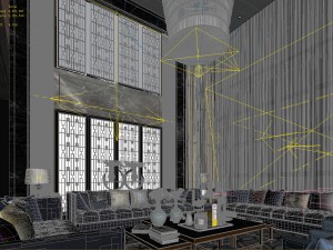 stylish avant-garde living room design 52 3Dモデル