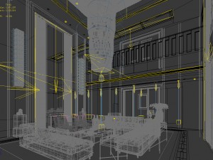 stylish avant-garde living room design 52 3Dモデル