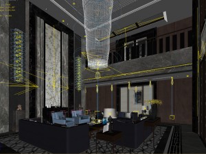 stylish avant-garde living room design 52 3Dモデル