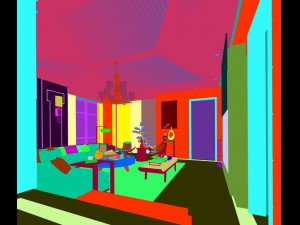 stylish avant-garde living room design 53 3D Model