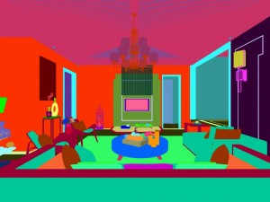 stylish avant-garde living room design 53 3D Model