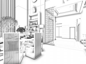 stylish avant-garde living room design 54 3D 모델
