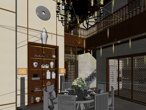 stylish avant-garde living room design 54 3D 모델