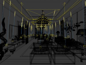 stylish avant-garde living room design 55 Modelo 3D