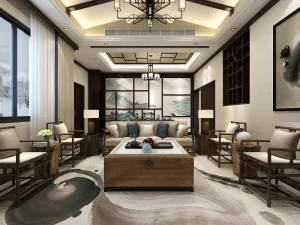 スタイリッシュな前衛的なリビングルームのデザイン 58 3Dモデル